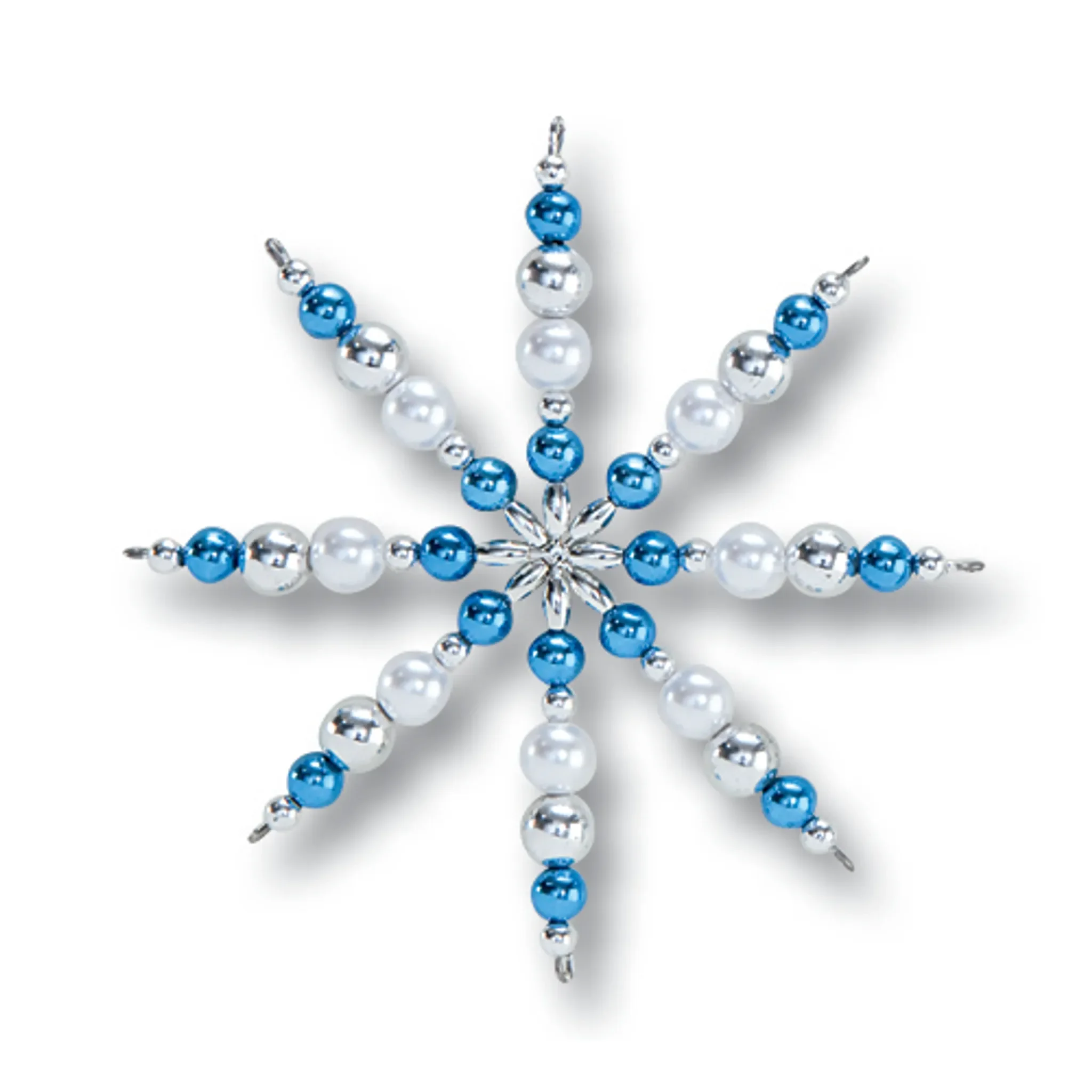 Perlensterne-Set – Blau / Silber / Perlweiß, 340-teilig